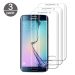 [3 Pezzi] Pellicola Vetro Temperato Samsung Galaxy S6 Edge, 9h Durezza Protezione Dello Schermo [protezione Antigraffi] [hd Trasparente] [cover Compatibile] [senza Bolle]