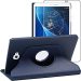 Ebeststar Cover Compatibile Con Samsung Galaxy Tab A6 A 10.1 (2018, 2016) T580 T585 Custodia Pelle Pu Supporto Rotazione 360, Blu Scuro +vetro Temperato [apparecchio:254.2x155.3x8.2mm 10.1"]