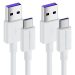 Ultrapower100 Cavo Superfast 5a [2 Pezzi] Type C Per Huawei Samsung Oppo Vivo Sony Htc Lg Wiko Poco Redmi 120cm