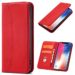 Okzone Cover Per Samsung Galaxy S6, Custodia Flip Pelle Portafoglio Magnetica Libro [slot Schede], Silicone Tpu Bumper Wallet Supporto Cover, Antiurto [kickstand] (rosso)